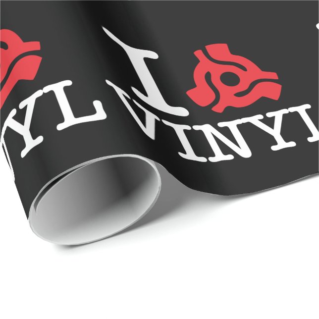 I 45 Vinyl-adapter Presentpapper (Rullad Hörn)