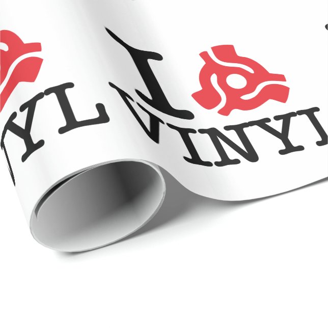 I 45 Vinyl-adapter Presentpapper (Rullad Hörn)