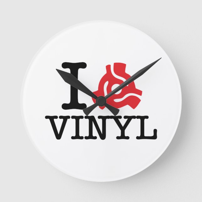 I 45 Vinyl-adapter Rund Klocka (Framsida)