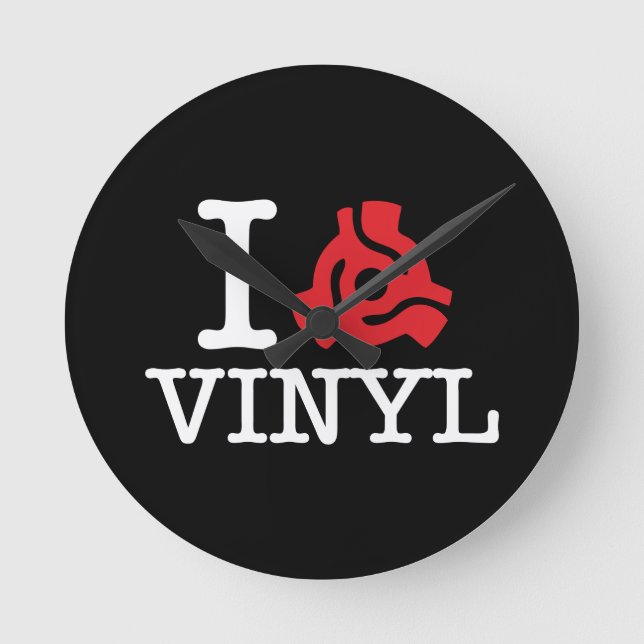 I 45 Vinyl-adapter Rund Klocka (Framsida)