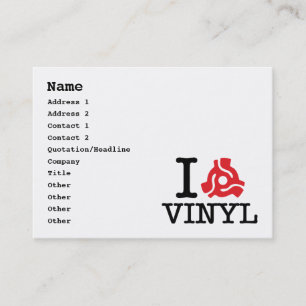 I 45 Vinyl-adapter Visitkort