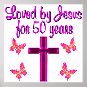 I 50 ÅR HAR JESUS LOVAT POSTER