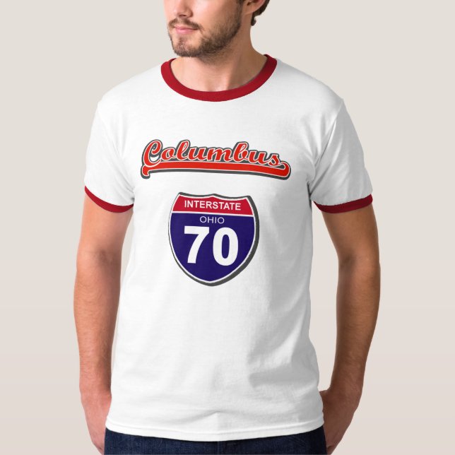 I-70 Columbus T Shirt (Framsida)
