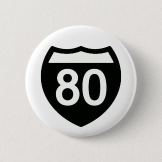 I-80 Highway sign button design Knapp
