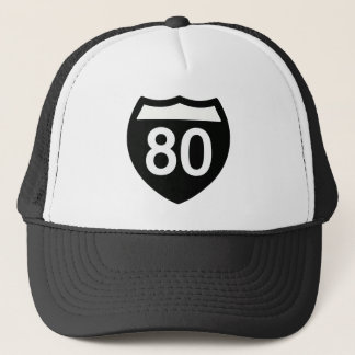 I-80 Highway sign T-shirt design Keps