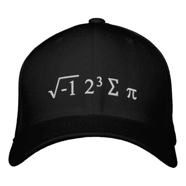 i 8 summorna pi - Jag Ate lite Pi Funny Math Hat Broderad Keps (Framsida)