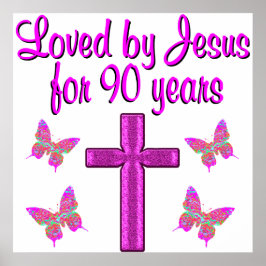 I 90 ÅR HAR JESUS LOVAT POSTER
