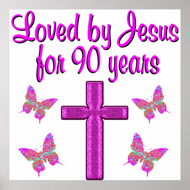 I 90 ÅR HAR JESUS LOVAT POSTER (Framsidan)