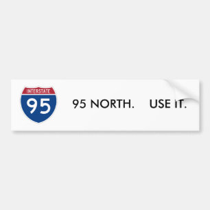 I-95_svg, 95 NORR.    ANVÄND DEN. Bildekal