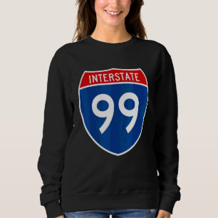 I 99 Interstate Highway Shield Skylt A2 T Shirt