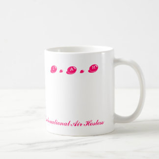 I.A.H, internationell luftvärdinna Kaffemugg
