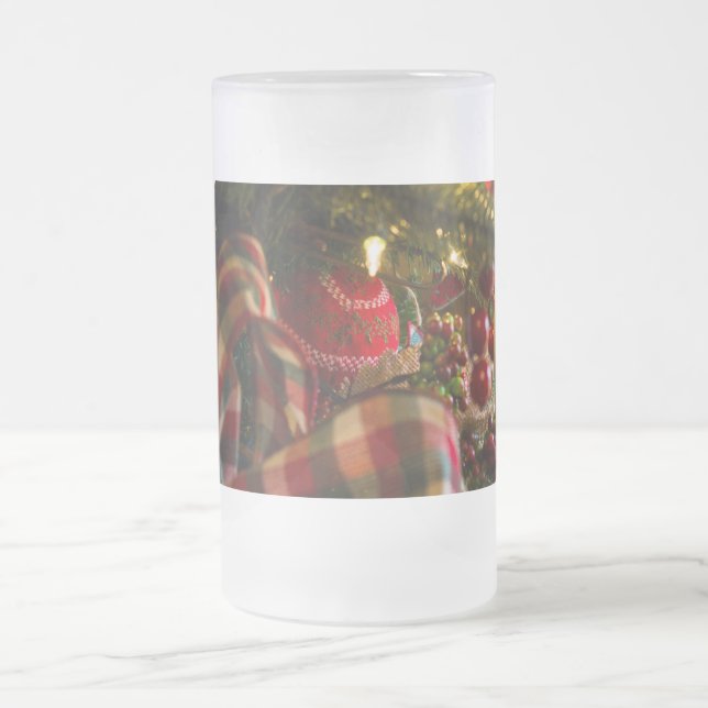 I A Julgran Frosted Glass Beer Mugg (Center)