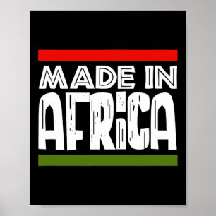 I Afrika Black History African Afro Heritage Poster