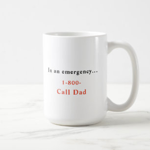 I Akut Call 1-800-Call-Pappa Coffee Mugg