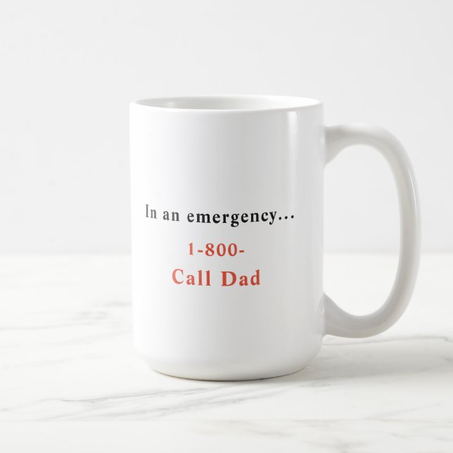 I Akut Call 1-800-Call-Pappa Coffee Mugg (Höger)