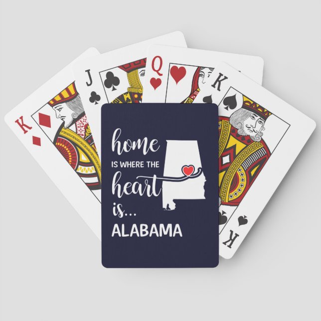 I Alabama finns hjärtat Casinokort (Baksidan)