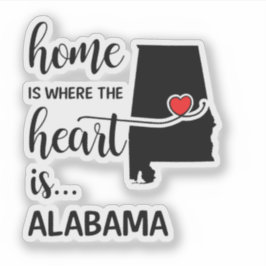 I Alabama finns hjärtat Klistermärken