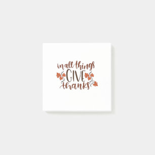 I All Sak Ge tack, Thanksgiving Pumpkin Post-it Block