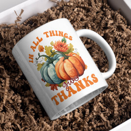 "I All Sak Givetack" - fall Thanksgiving Kaffemugg