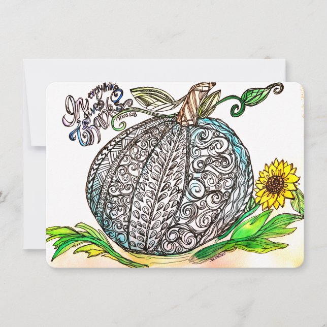 I Allt Ge Tack Julkort (Framsida)