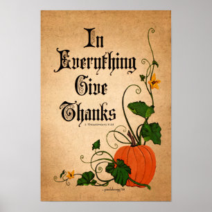 "I allt pumpa för getack" thanksgiving Poster