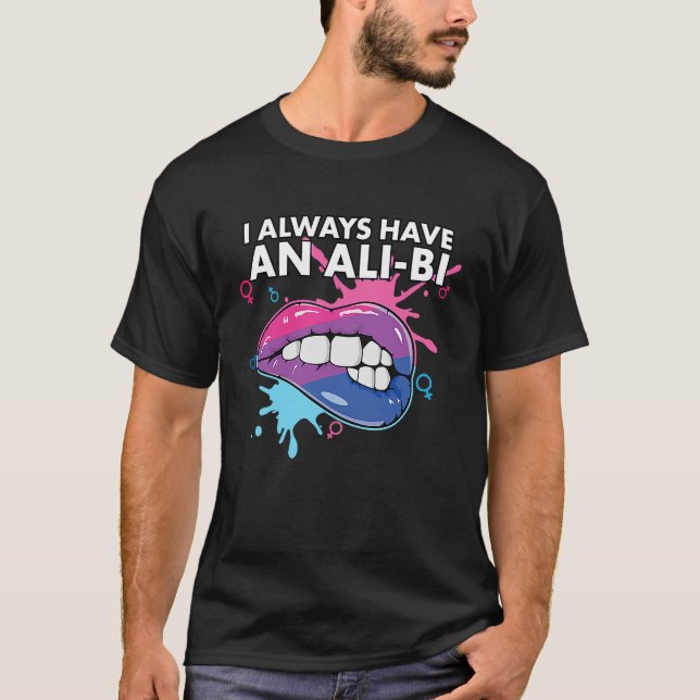 I Always Have An Ali Bi Bisexual Pride Bisexuality T Shirt (Framsida)