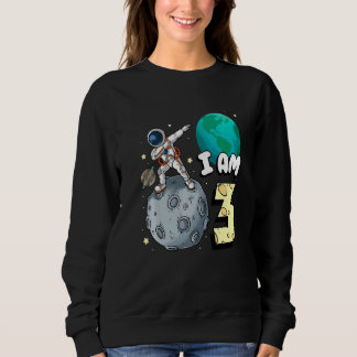 I Am 3 Space Astronaut Kid Moon Walker 3rd Birthda T Shirt