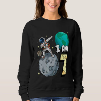 I Am 7 Space Astronaut Kid Moon Walker 7th Birthda T Shirt