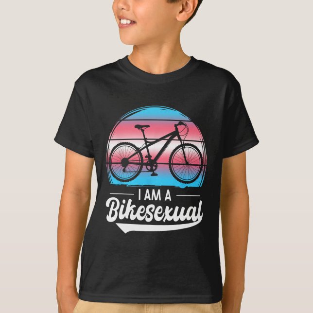 I Am A Bikeual Biual Cyclist Biker Bicycle Bike Bi T Shirt (Framsida)