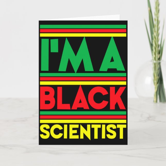 I Am A Black Scientist Black History T Shirt  Kort (Framsida)