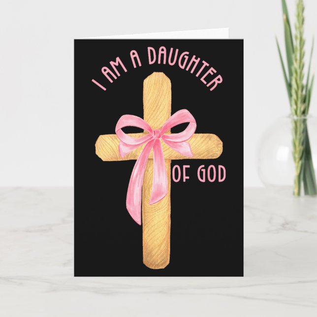 I Am A Daughter Of God Youth Girl Christian Coquet Kort (Framsida)