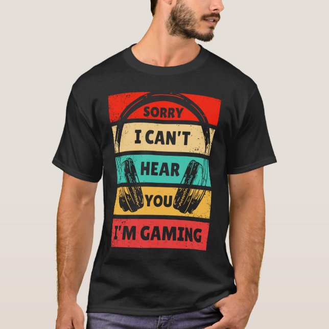 I am a Gamer  Cool Gamer T Shirt (Framsida)