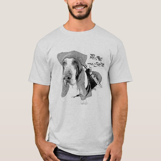 I am a Ninja Basset Hound T Shirt (Framsida)