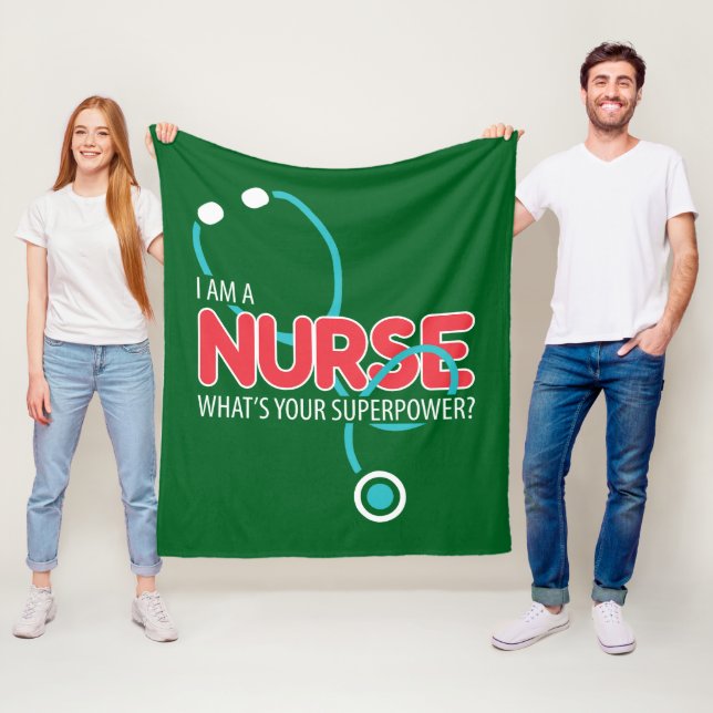 I am a Nurse Fleecefilt (På plats)
