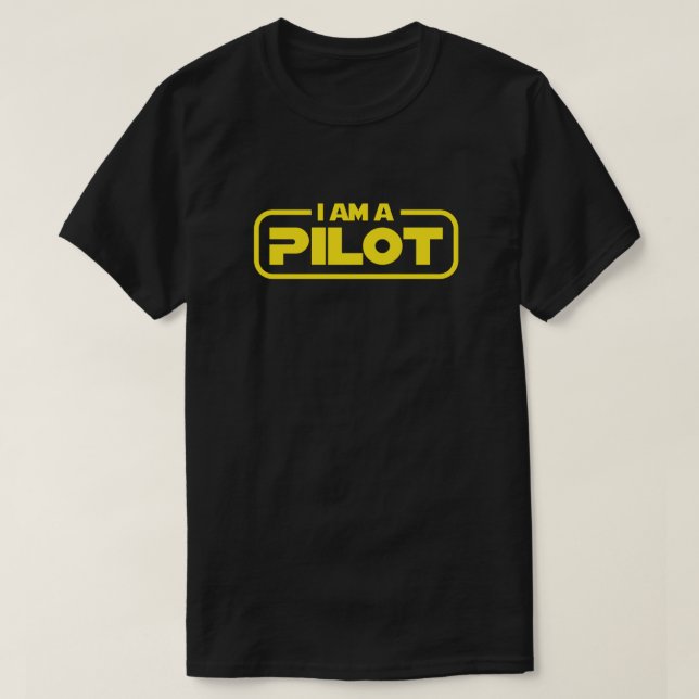 I AM A PILOT T SHIRT (Design framsida)