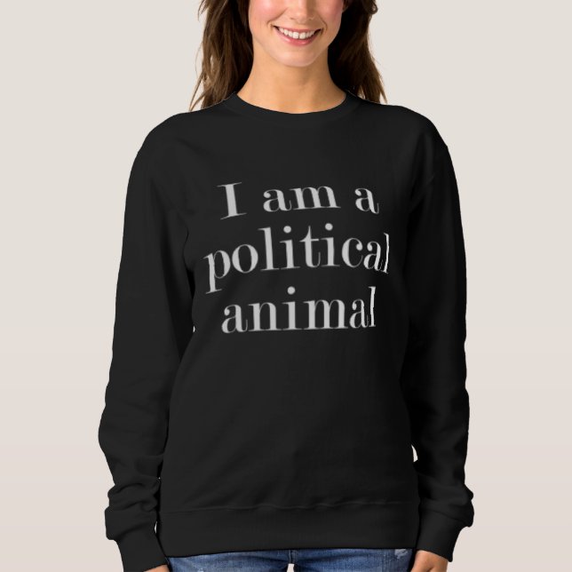 I am a political animal t shirt (Framsida)