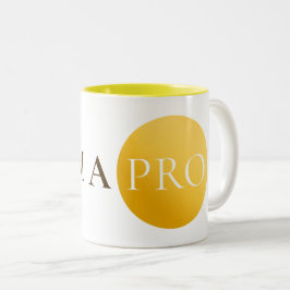 I AM A PRO | Elegant Gold Circle Motivational Mug Två-Tonad Mugg