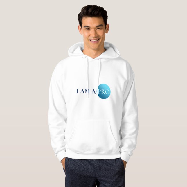I AM A PRO | Empowerment Minimalist Hoodie (Hel framsida)