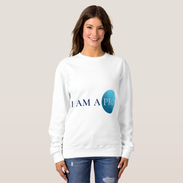 I AM A PRO | Empowerment Minimalist T Shirt (Hel framsida)