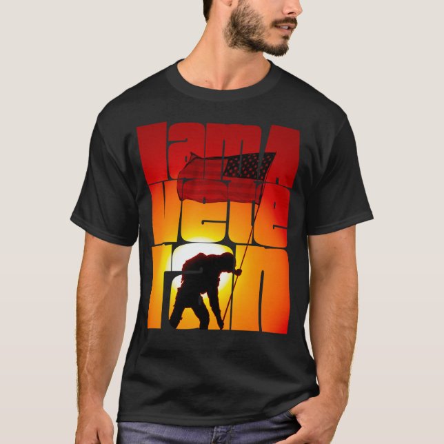 I am a Veteran American Military Soldier  4 T Shirt (Framsida)