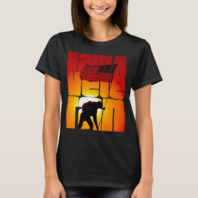 I am a Veteran American Military Soldier  4 T Shirt (Framsida)