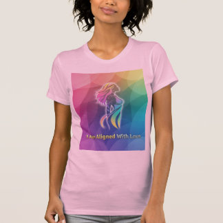 I Am Aligned With Love Modern Spiritual Art T Shirt