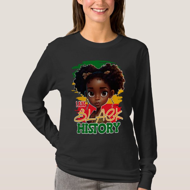 I AM Black History 2023 Black History Month BHM k T Shirt (Framsida)