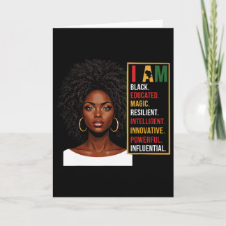 I Am Black History Black Woman Black History State Kort