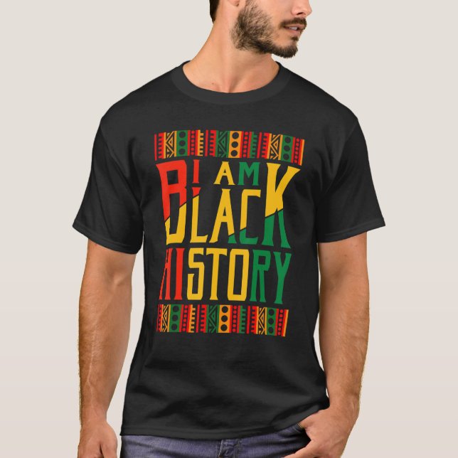 I Am Black History Groovy Retro Black History Mont T Shirt (Framsida)