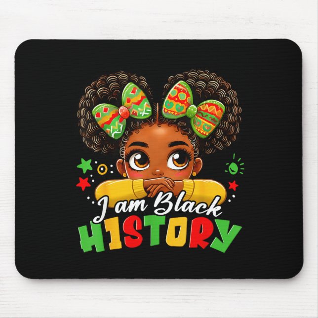 I Am Black History Kids Girls Womens Black History Musmatta (Framsidan)