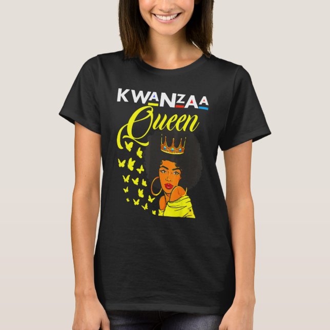 I Am Black History Melanin Sista Brown Skin Afro G T Shirt (Framsida)