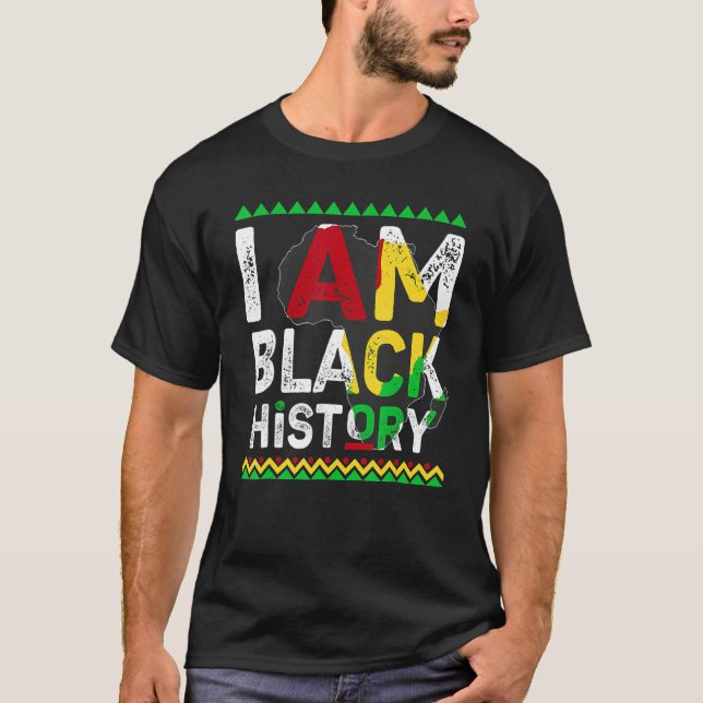 I Am Black History Month African American Pride Ce T Shirt (Framsida)