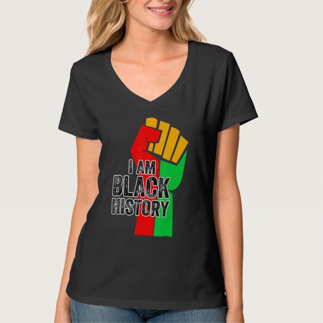 I Am Black History Month African American Pride Ce T Shirt (Framsida)