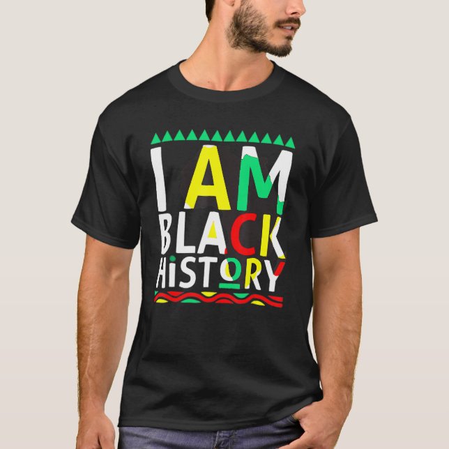 I Am Black History Month Afro African Pride Women  T Shirt (Framsida)